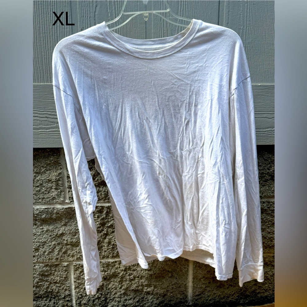 Fruit of the Loom White Long Sleeve Shirt XL